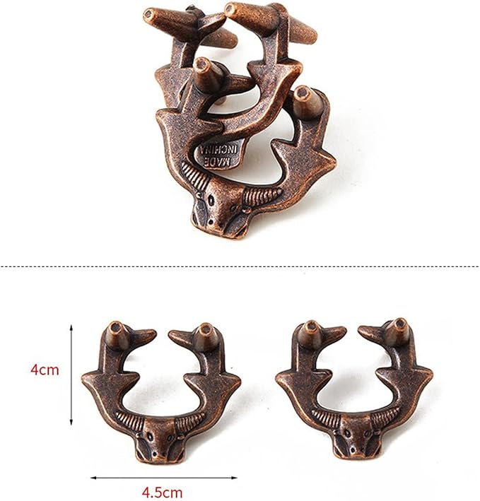 VolksRose 6pcs Brain Teaser Puzzles, Metal Wire Puzzles Set, Mind Smart Game IQ Challenge Puzzle Games, Educational IQ Test Unlock Interlocking Toy Lock Puzzles Gift for Adults Teenagers