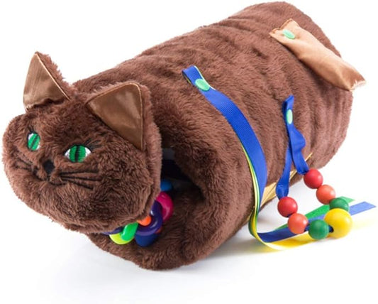 Twiddle - Premium Dementia Activities for Seniors - Comforting Alzheimer’s Products for Elderly - Engaging Sensory Items for Adults and Kids (Brown Cat)