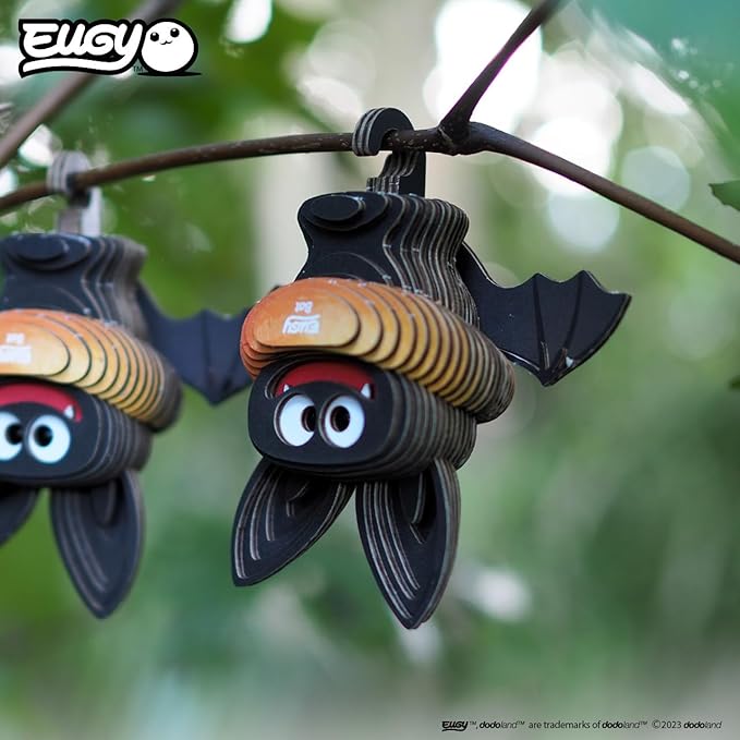 Eugy Bat 3D Puzzle, 31 Piece Eco-Friendly Educational Learning Puzzles for Kids 6+