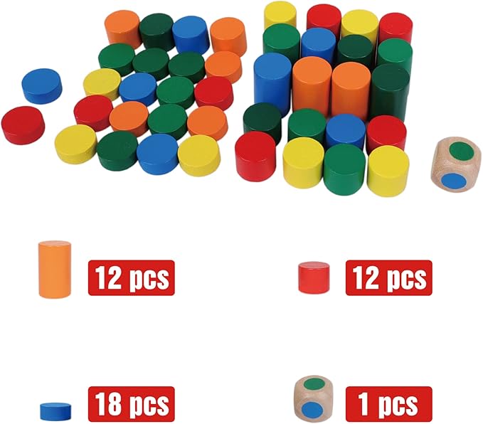 GOTHINK Wooden Balancing Pendulum Game, 42PCS Montessori Balancing Toys for Kids and Adults, Interactive Educational Toy for Children's Gift, Perfect for Parties & Travel