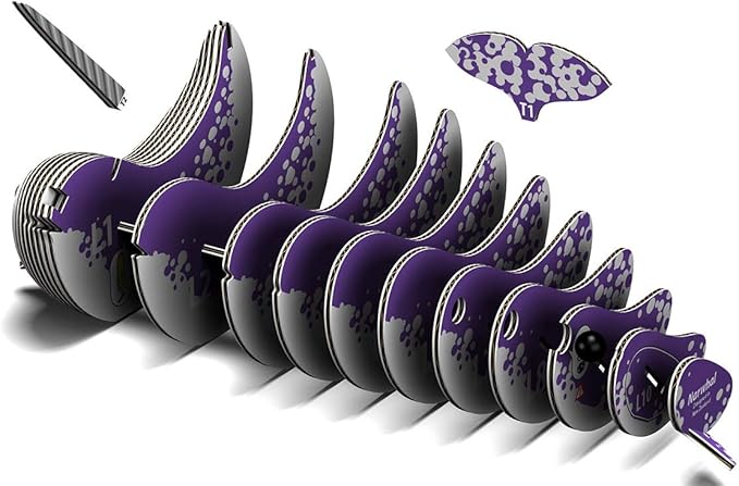 Eugy Narwhal 3D Puzzle, 23 Piece Eco-Friendly Educational Toy Puzzles for Boys, Girls & Kids Ages 6+