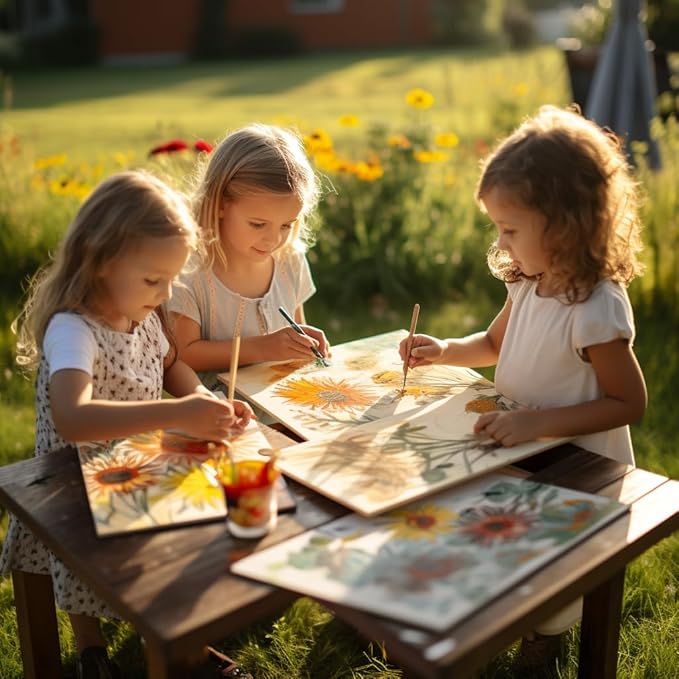 Simetufy 56 Pack Canvas Boards for Painting 5 x 7 inch Bulk, Blank Canvas Panels, Pre-Primed Acid-Free 100% Cotton for Acrylics Oil Watercolor Paints