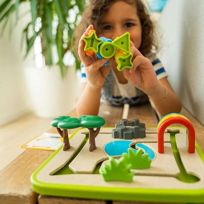 SmartGames Safari Park Jr. Preschool Puzzle Game with 60 Challenges for Ages 3 and Up