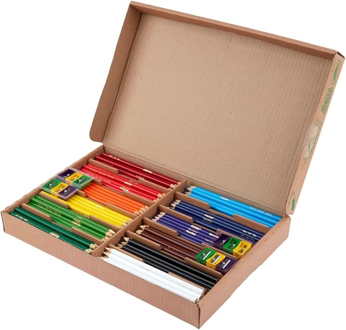 Crayola Colored Pencils Classpack (240ct), Must Have Teacher Supplies, Bulk Colored Pencils for School Classrooms, 12 Colors, Back to School Essentials