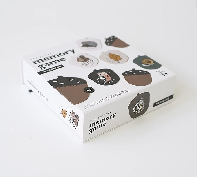 Wee Gallery Memory Game - Woodland Animals and Plants - Brain Building Matching Activity - Animal Recognition, Motor Skills, Creative Play, and Problem Solving for Children