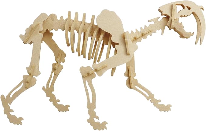 3D Puzzles for Kids, a Unique Felt Saber-Tooth Tiger 3D Puzzle, Brings a Unique Assembly Experience, Allowing Children to Enjoy Creativity and Fun in The DIY Process