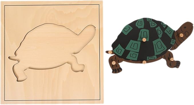 MEYOR Montessori Turtle Puzzle for Early Preschool Education Learning Toy