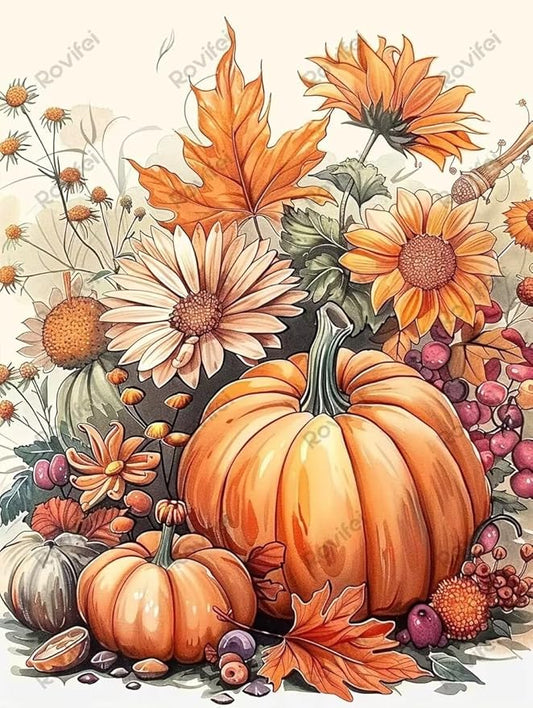 Thanksgiving Day Puzzles for Adults 1000 Pieces Vintage Pumpkin Puzzles for Kids, Perfect for Challenging Nights - for Room Decor Home Decor Wall Decor - Gifts for Puzzles Lovers 30x20 inch