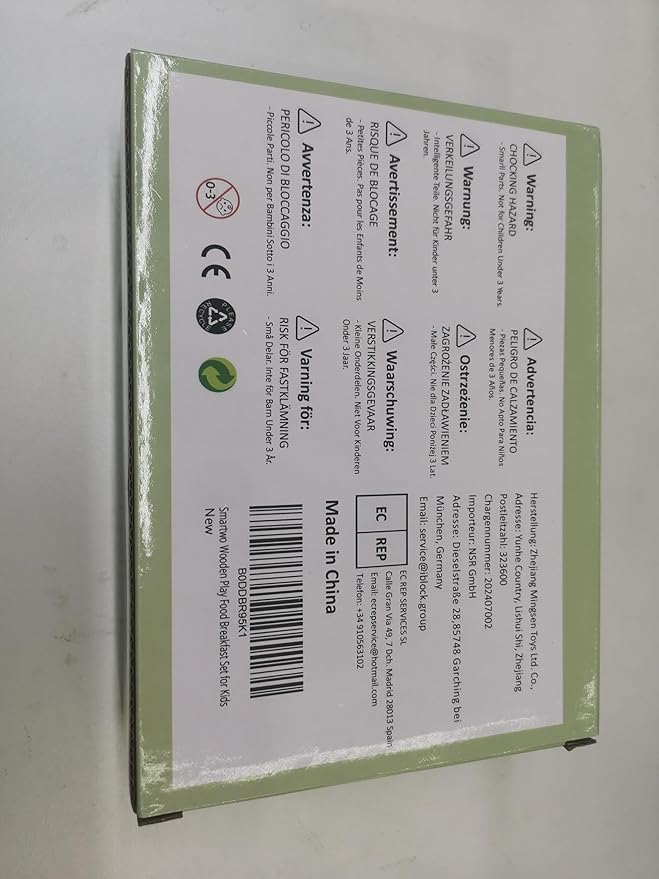 Wooden Bakery Toy Food Breakfast Set for Kids,Pretend Play Food Kitchen Accessories with Crates,Fake PlaySets Montessori Toys,Toddlers Cutting Food Gift for Boys and Girls Ages 3+