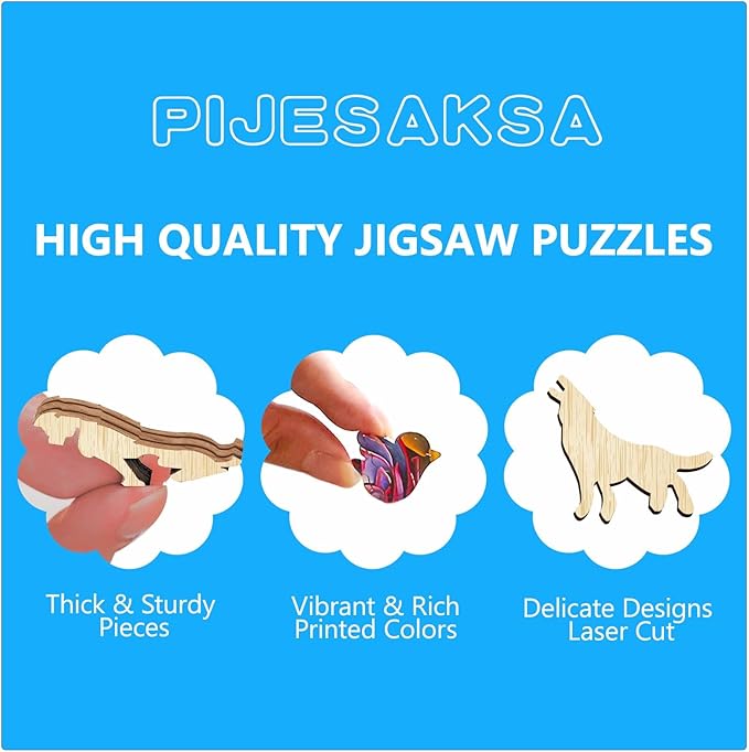 Wooden Puzzles for Adults, Motorcycle Granny Wooden Jigsaw Puzzle for Adults, Cool Wood Puzzles Adult, Unique Shape Puzzle for Seniors, Fun Gifts for Family & Couples (M-11.4 * 11.4in -200 Pieces)