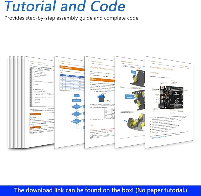 Freenove 4WD Car Kit (Compatible with Arduino IDE), Line Tracking, Obstacle Avoidance, Wireless Control App, Ultrasonic Sensor Motor Servo