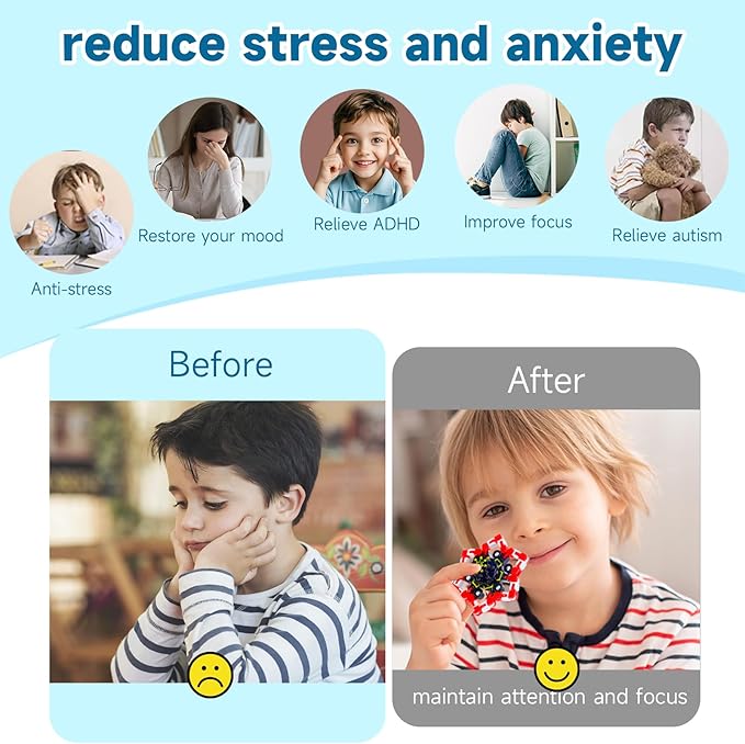 36PCS Glow Fidget Toys Bulk Transformable Fidget Spinner Party Gifts Travel Sensory Toys for Easter Basket Stuffers Birthday Party Favours School Rewards