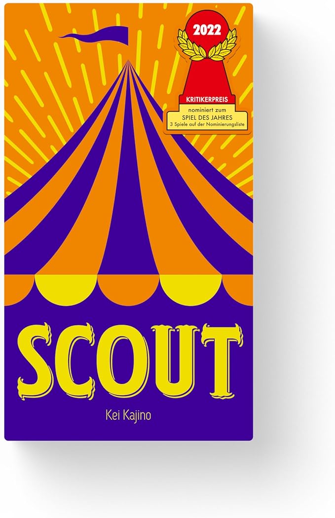 Scout – Award-Nominated Strategic Card Game | 2–5 Players | Ages 9+ | Portable Travel Game