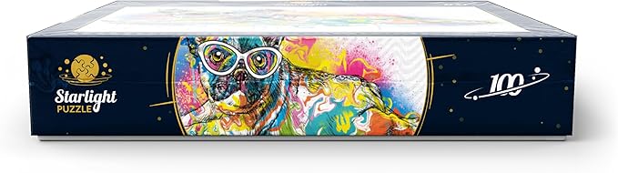 MyPuzzle Lazy Frenchie - Premium 100 Piece Jigsaw Puzzle for Adults