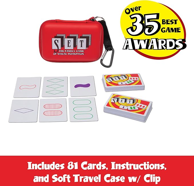 PlayMonster Set Card Games for Kids - Travel Case Bundle, Cards Included, Fun Family Games, Travel, Memory, Learning, Multi-Player, Ages 6+