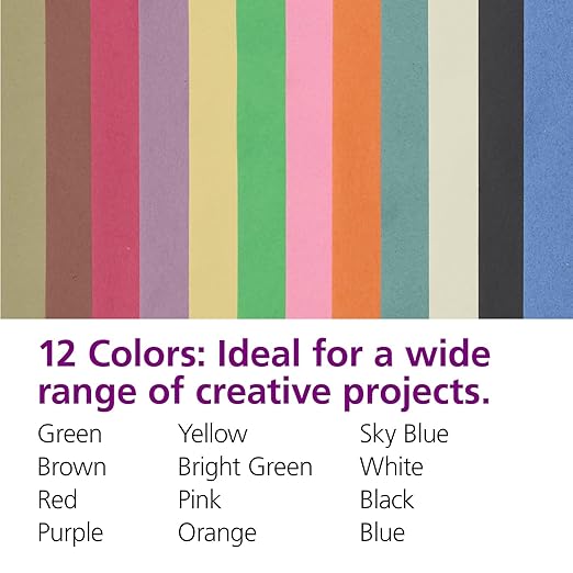 Colorations Lightweight Construction Paper with Organizer - 2200 Sheets - 9" x 12", Assorted Colors, Bulk Arts and Crafts Supplies, Classroom Must Haves
