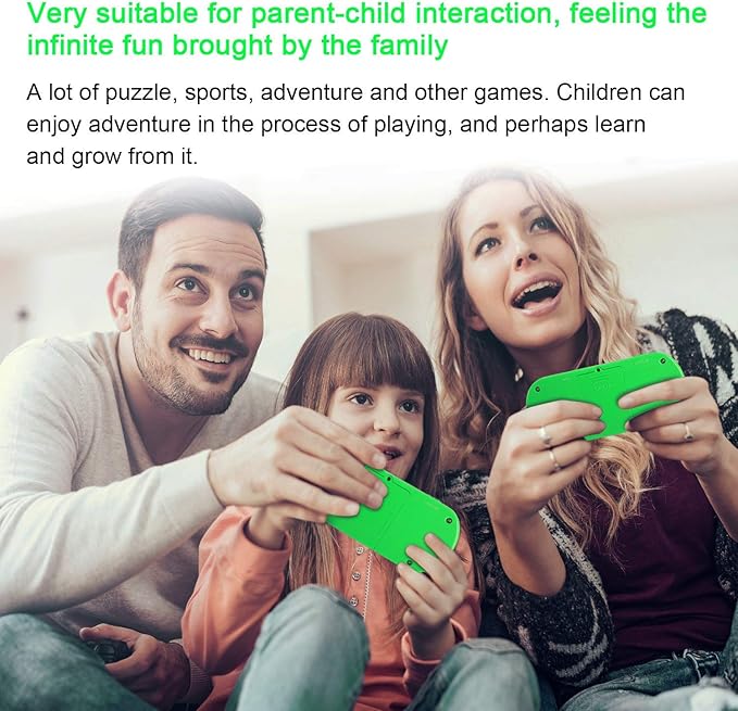 Handheld Game Player for Kids Adults- FAMILY POCKET RS16 Portable Classic Game Controller Built-in 260 Game 2.5 inch LCD Retro Arcade Video Game System Children's Birthday Gift (Green)