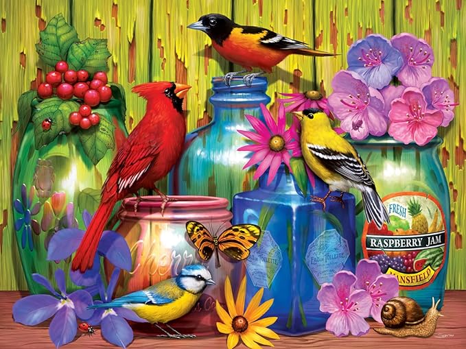 Baby Fanatics MasterPieces 300 Piece EZ Grip Jigsaw Puzzle - Feathered Reflections - 18"x24"