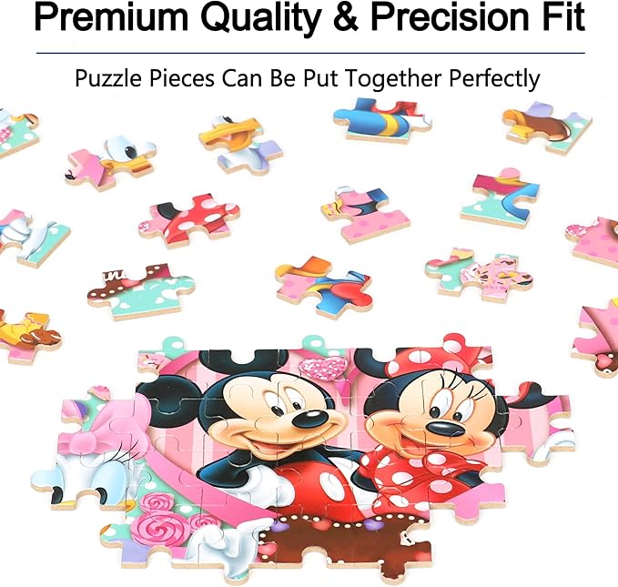 LELEMON Puzzles for Kids Ages 4-6, 60 Piece Puzzles for Kids Ages 3-5 in a Metal Box, Educational Kids Puzzles Jigsaw Puzzles for Kids Ages 4-8 Childrens Puzzle Games Puzzle Toys for Girls and Boys