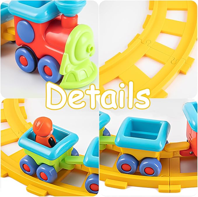 Toy Train, Musical Electric Train Toys, Children's Electric Train Set, Train Tracks, Suitable for 12 to 18 Months Old, 12 to 3 to 4 Years Old Children as Birthday Gifts