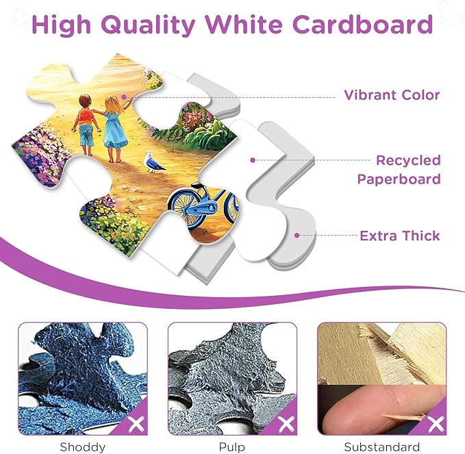 300 Piece Puzzles for Adults,Sea Puzzle 300 Pieces,Ocean House Jigsaw Puzzles for Kids Adult Senior Premium Cardboard Puzzle for Relaxation Tabletop Jigsaw Puzzle Family Activity Game Night Gifts