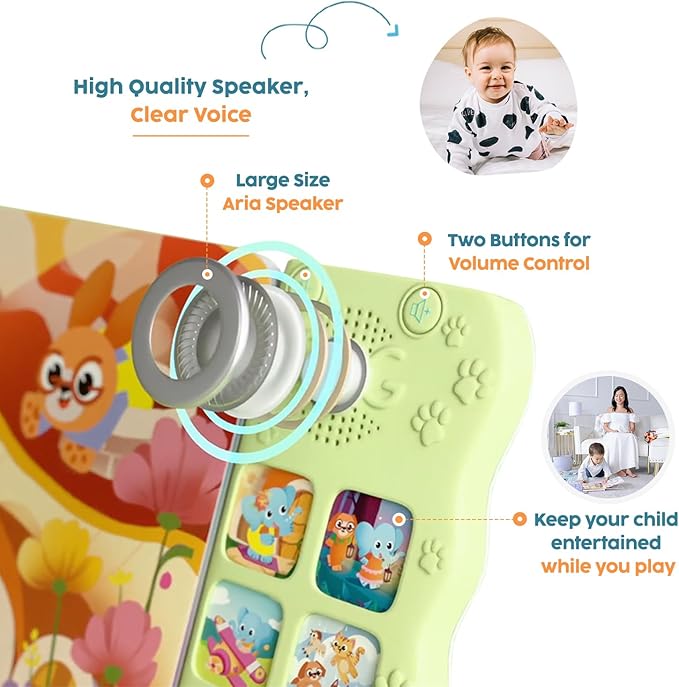 GO GO Spanish Musical Book Vol. 2: Bilingual Baby Books Spanish English, 8 Songs, Libros En Español para Niños, Bilingual Toys, Learning Toys for Toddlers