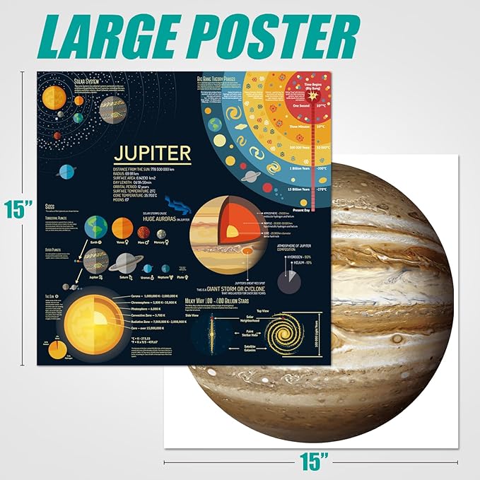 Antelope - 1000 Piece Puzzle for Adults, Jupiter Jigsaw Puzzle, Space Collection, High Resolution, No Dust