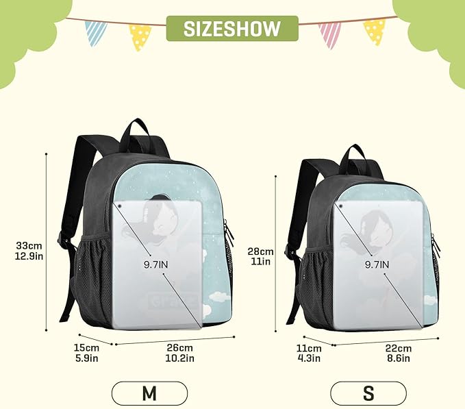 Cartoon Ballerina Toddler Backpack for Boys Girls 3-6 Small Preschool Backpacks for Kids Elementary Mini Bookbag for Preschool for School