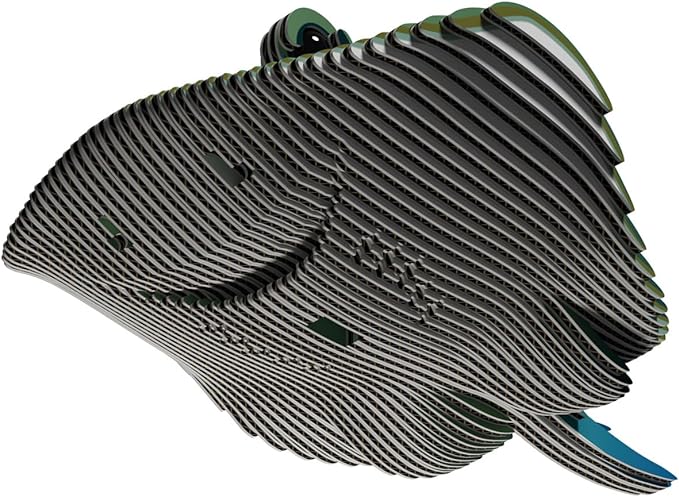 Eugy Stingray 3D Puzzle - 50 Piece Eco-Friendly Educational Toy Puzzle for Boys, Girls & Kids Ages 6+