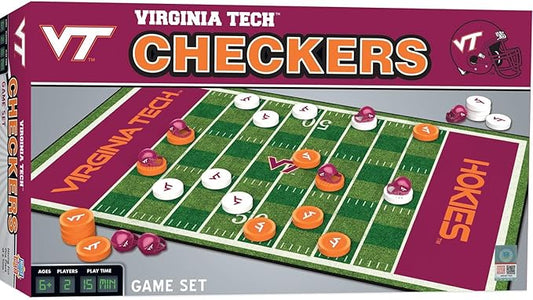 MasterPieces Family Game - NCAA Virginia Tech Hokies Checkers - Officially Licensed Board Game for Kids & Adults