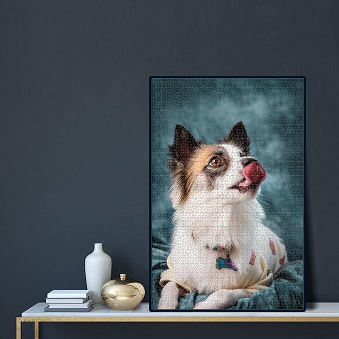 Custom Puzzle, Personalized Puzzle from Photos, Customized Puzzle 120/200/300/500/1000/1500 Pieces for Family, Christmas, Pet, Birthday, Wedding Gift