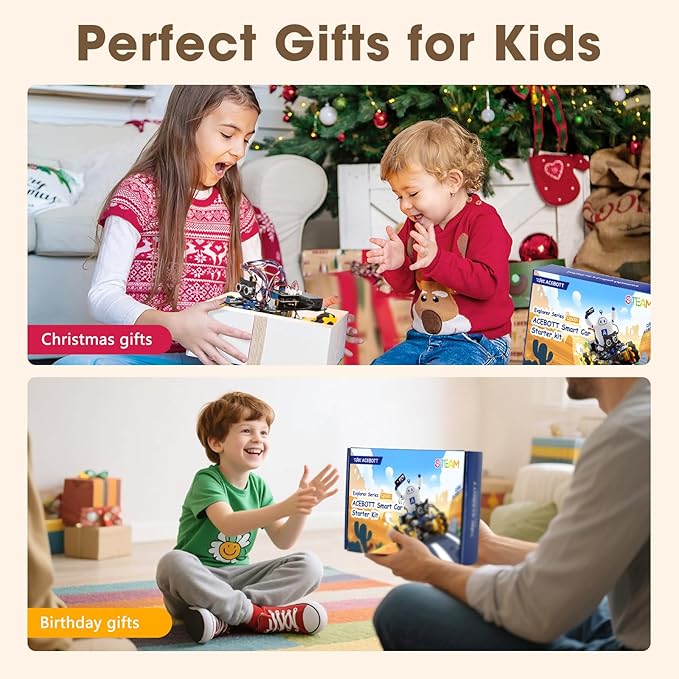 Robot Kit, Robotics for Kids Ages 8-12 12-16, STEM Toys for Boys with Remote & App Control, Arduino & Scratch Compatible, Science Kits for Kids Age 8-12 12-16, Gift for Boys & Girls(Yellow)