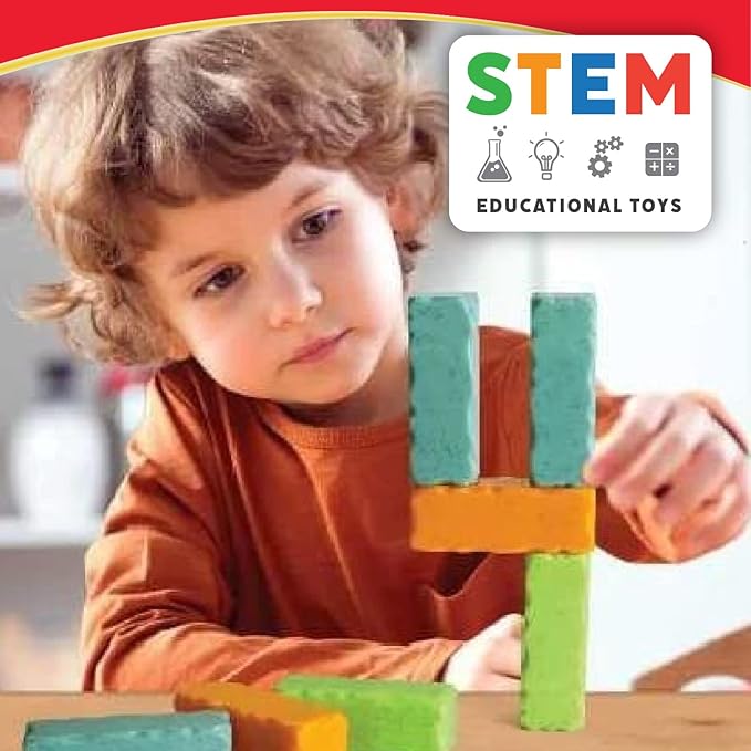 POPULAR PLAYTHINGS Gravity Blox, Weighted Building Block Set Toy for Balancing and Creating