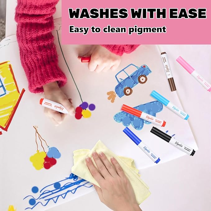 Washable Dot Markers Bulk, Pack of 320 with 16 Vibrant Colors, Shimmer Bingo Paint Daubers Supplies for Toddlers Preschool Student, Painting Art and Crafts, Non Toxic Water-Based