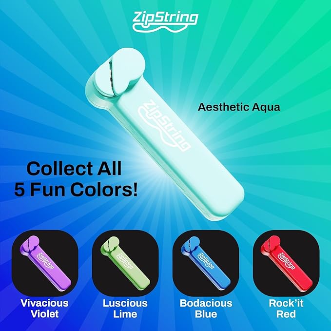 Original - As Seen on Shark Tank - Classic Rope Launcher Toy, Perfect for Kids & Adults - Fly a String Loop in The Air for Endless Tricks & Fun, Wonderment Awaits, Aesthetic Aqua