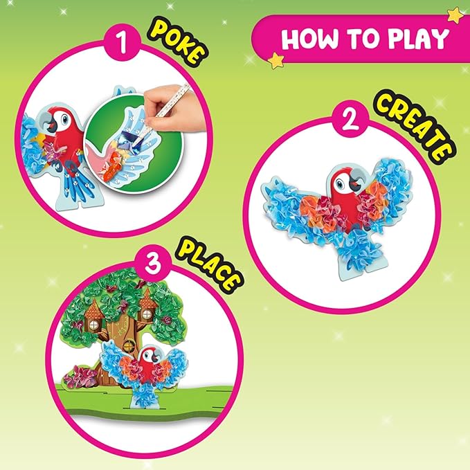 Smartivity Poke ‘n’ Create DIY Kit for Kids 4 to 10 Years, Creative Birthday Gift for Girls & Boys Age 4-5-6-7-8-9-10, DIY Art & Craft Activity Kit