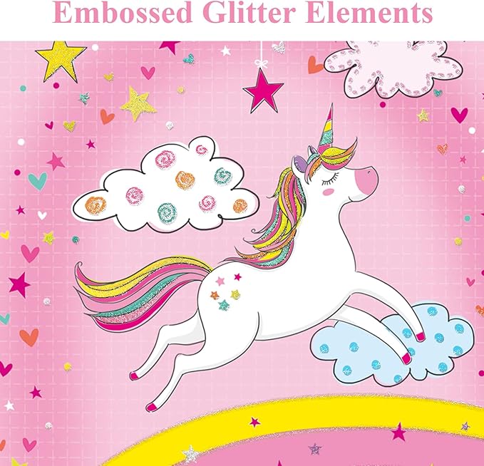 Unicorn Journal for Girls - Gift for Kids - Diary with Pen & Magnetic Closure, 192 Pages for Writing, 5.3"x7.5" Hardcover Lined Notebook