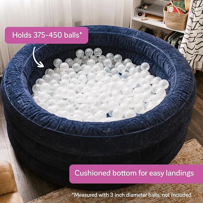 Fun and Function - Air-Lite Ball Pit for Toddlers & Kids - Indoor Soft Play Ball Pit - Big Blow Up/Inflatable - Sensory Tool for Kids w/Special Needs
