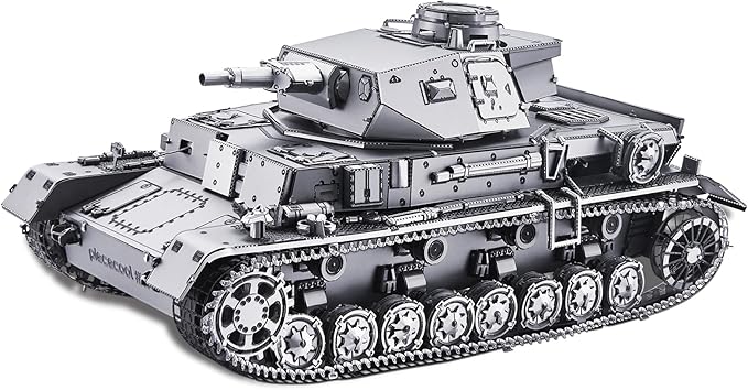 Piececool 3D Puzzles for Adults, German Tank IV-D Model Kits for Adults DIY Assembling Arts and Crafts Creative Gifts