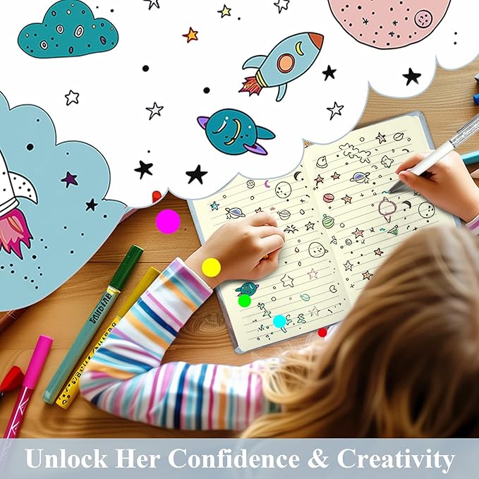 Shark Journal for Boys & Girls - Gift for Kids - Diary with Pen & Magnetic Closure, 192 Pages for Writing, 5.3"x7.5" Hardcover Lined Notebook