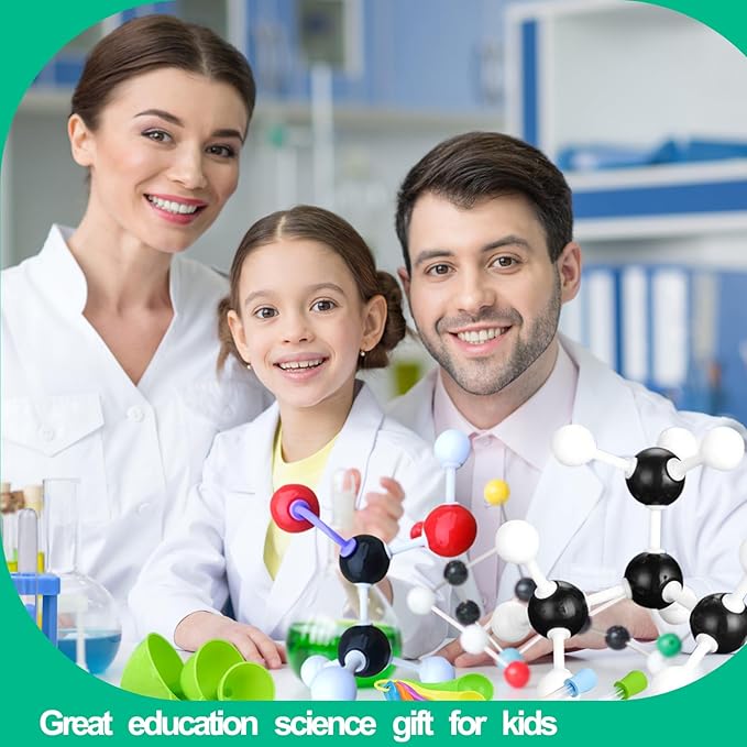 Chemistry Molecular Model Kit 452pc with C60,Educational Science Set Learning Chemistry Atoms,Bonds and Structures Teaching Aids School Supplies