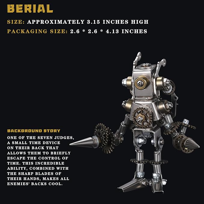 3D Metal Puzzles for Adults，3D Puzzle Metal Model Kit，3D Mechanical Model，Brain Teaser Puzzles DIY Assembling for Stress Relief for Teenagers and Adults