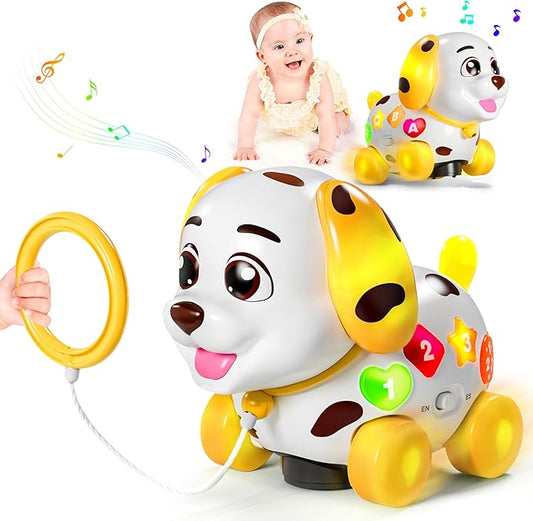 Toys for 1 Year Old Girl Gifts, Musical Baby Toys 6-12-18 Months, Bilingual Learning Toy for 1 Year Old, 1st Birthday Girl Boy Gift Presents, Music Toddlers Puppy for Infants 7 8 9 Months