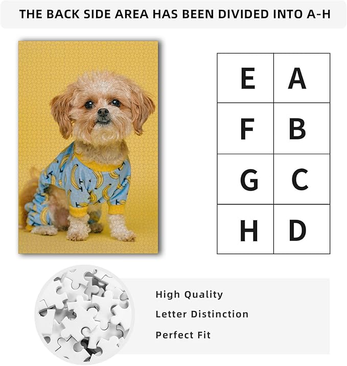 Custom Wooden Jigsaw Puzzles - 120/200/300/500/1000/1500 Piece Photo Gift Sets for Adults & Kids - Pet, Wedding, Family Memory Keepsake