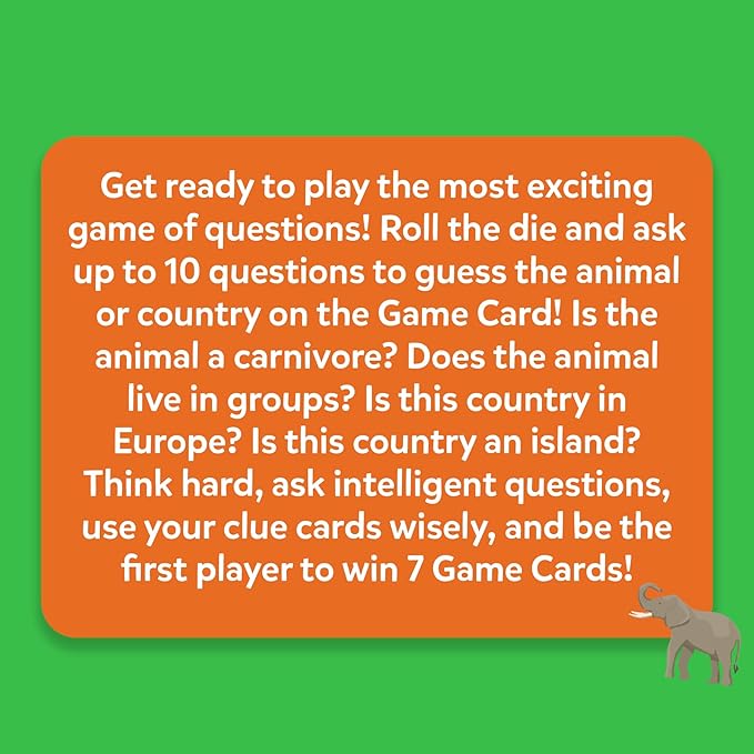 Skillmatics Guess in 10 Animals & Countries Combo, Perfect for Boys, Girls, Kids & Families Who Love Card Games, Educational Toys, Travel Games, Trivia, Gifts for Ages 6, 7, 8, 9, 10 & Up