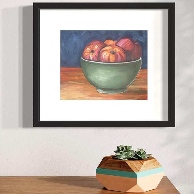 Painting4Real DIY Painting Class Kit for Adults with Video Tutorials: Learn to Paint Apple Bowl – How to Paint with Acrylics – Painting & Art Supplies – 9 Piece Acrylic Paint Set