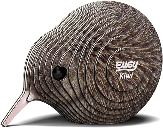 Eugy Kiwi Bird 3D Puzzle - 24 Piece Eco-Friendly Educational Toy Puzzle for Boys, Girls & Kids Ages 6+