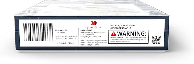 MyPuzzle Curious Pup - Premium 1000 Piece Jigsaw Puzzle for Adults