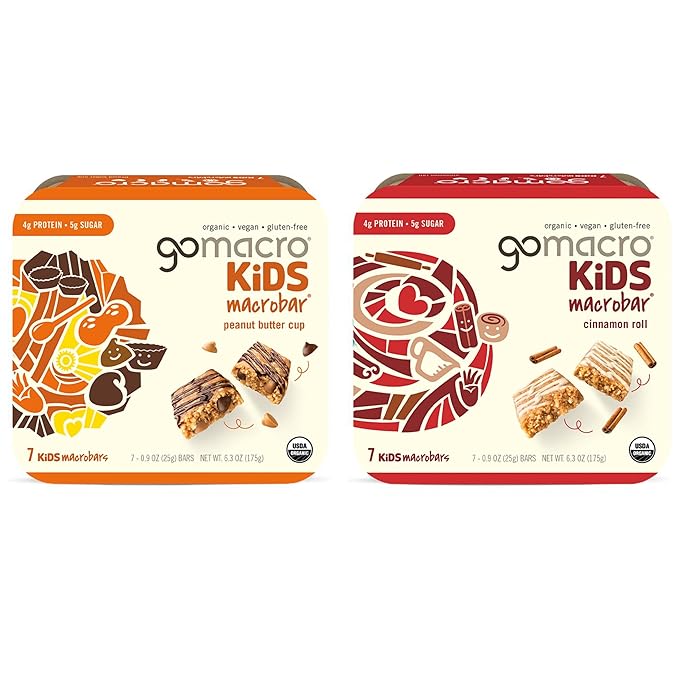 GoMacro MacroBar Organic Vegan Protein Bars - Maple Sea Salt & Oatmeal Chocolate Chip (2.3 Ounce Bars, 12 Count) (Pack of 2)