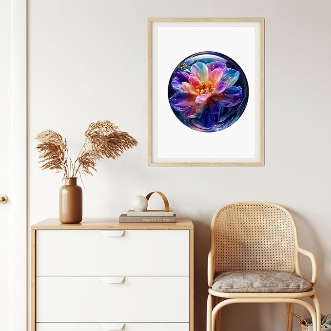 Bubble Bloom Wooden Puzzles for Adults, 300pcs, 12.4x12.4in, Unique Design Jigsaw Puzzle, Wood Puzzles Adult and Kids for Family Game Gifts